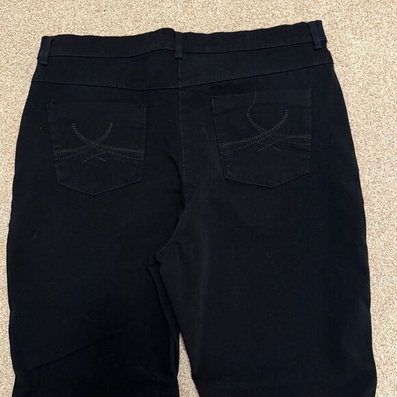 M&S Black Straight Leg Stretchy Jeans Women's Size 16 (34) - Picture 9 of 9